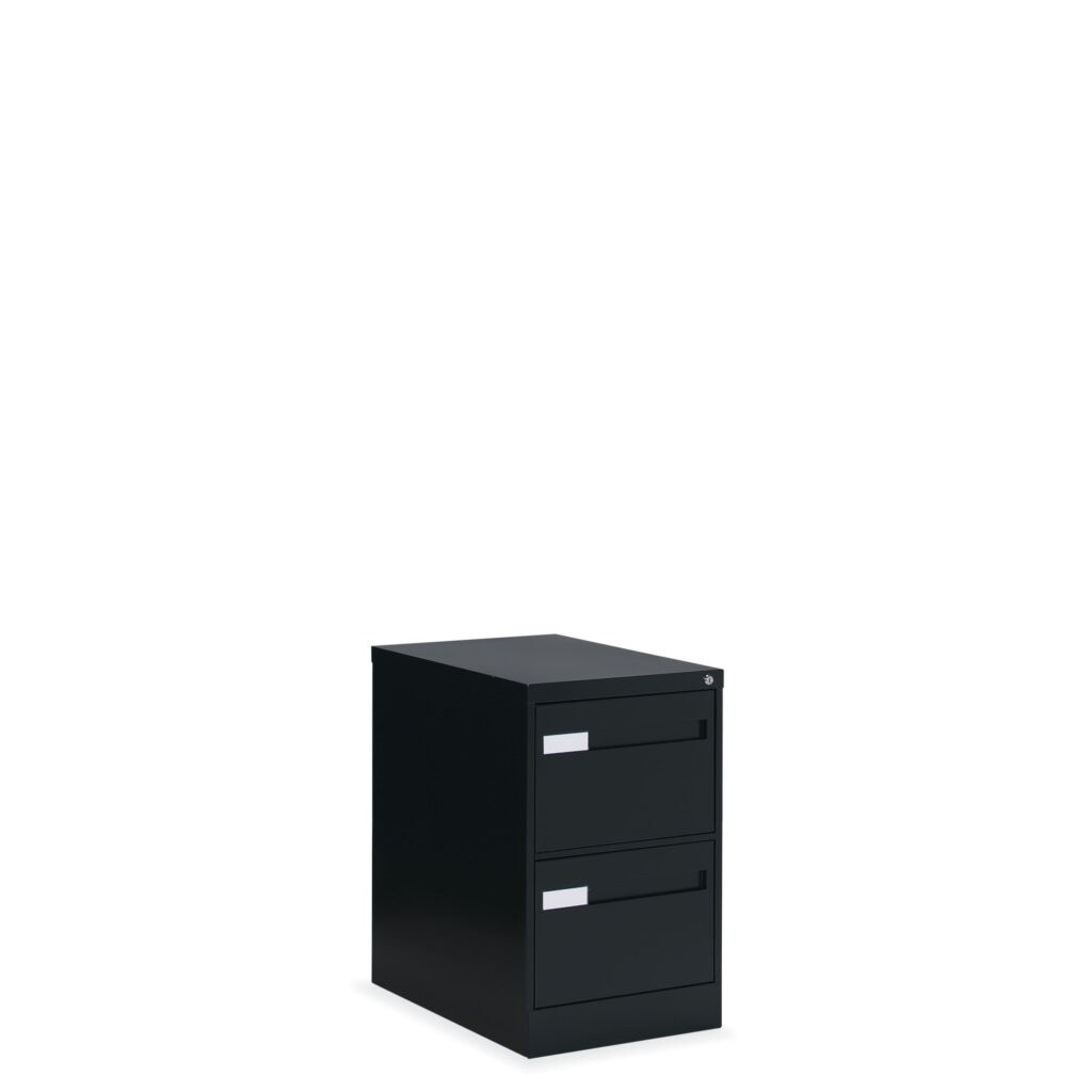 2-drawer vertical file in black
