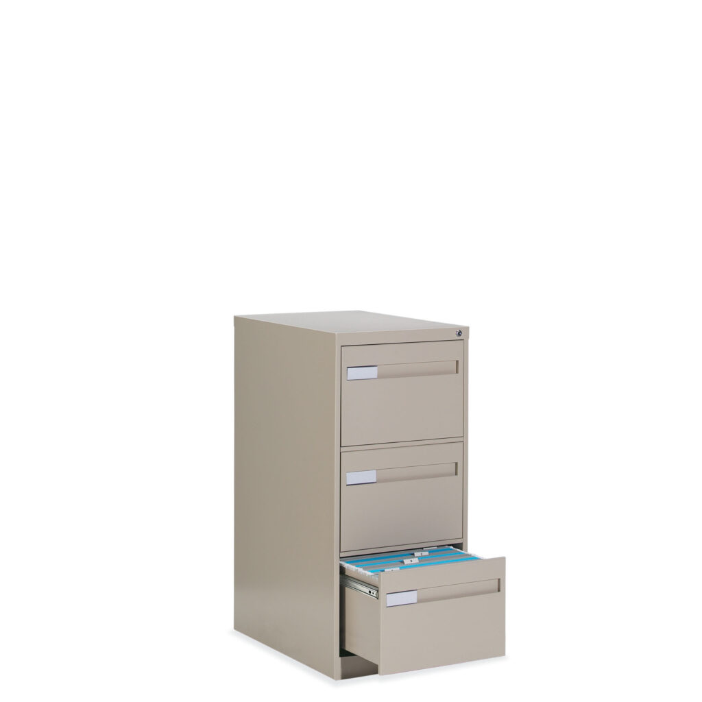 3-drawer vertical file in Nevada gray